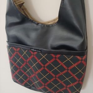 Canadian, handmade, vegan-leather, upycled eco handbag/purse